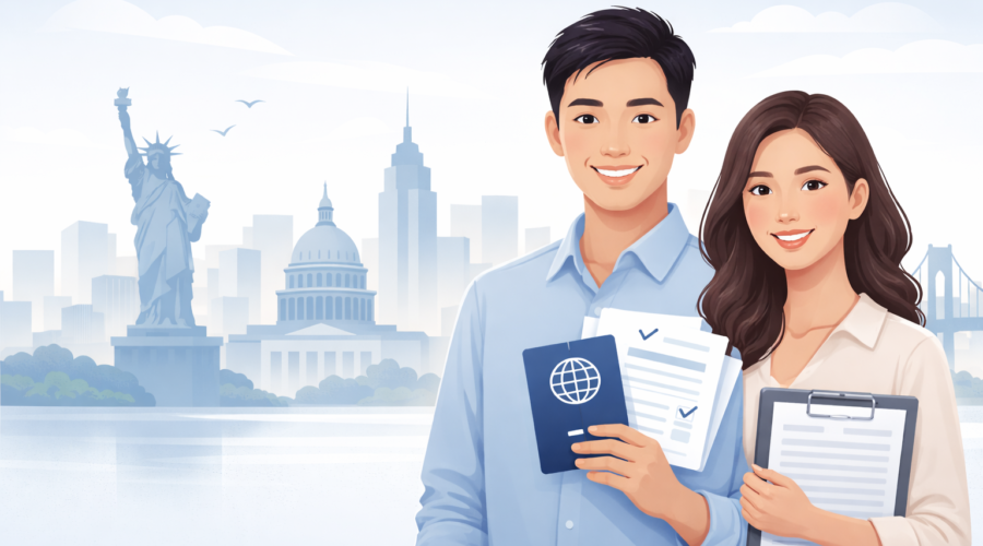 living in the usa on a visa common mistakes illustration